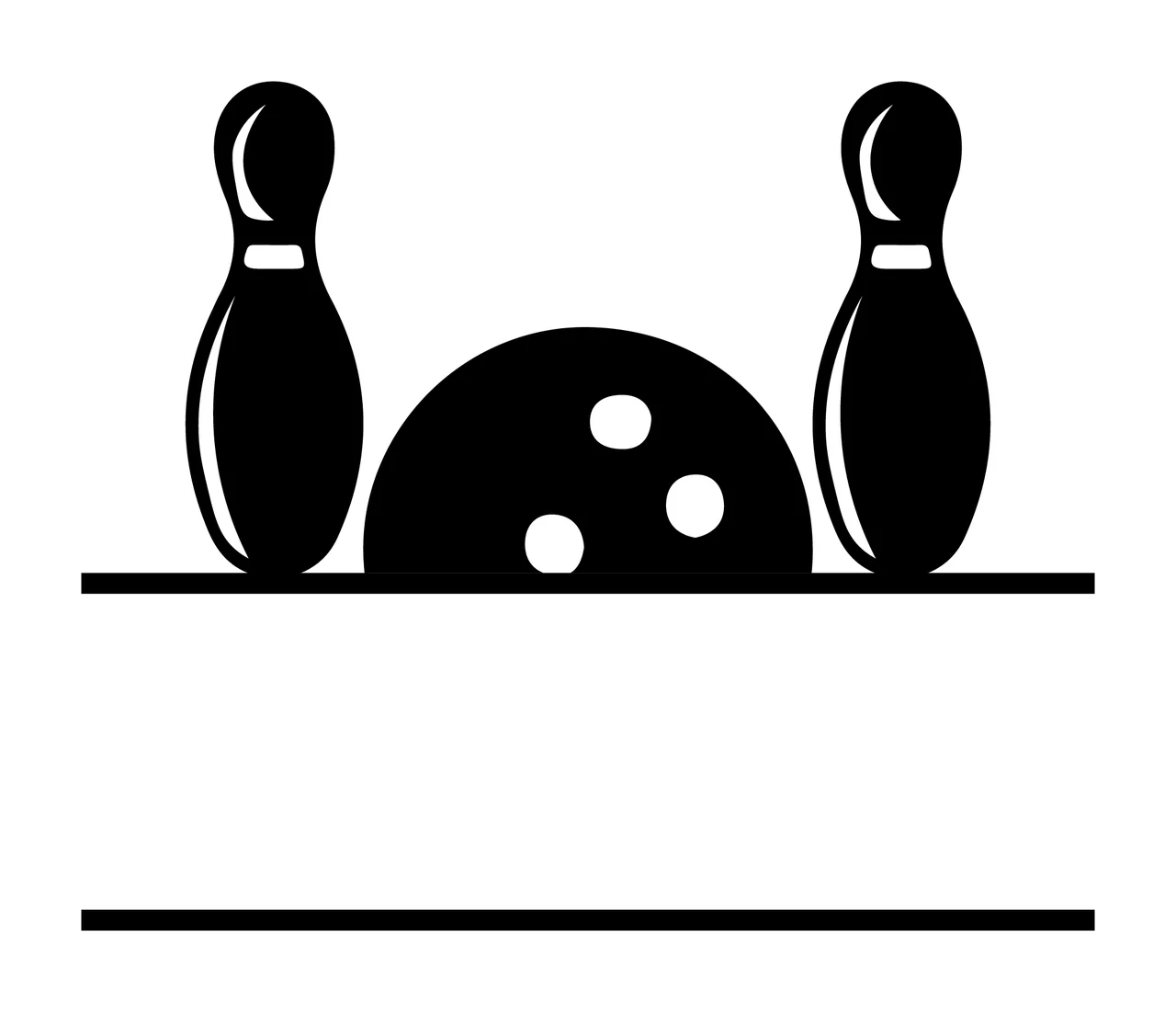 Bowling Equipment With Ball And Pins