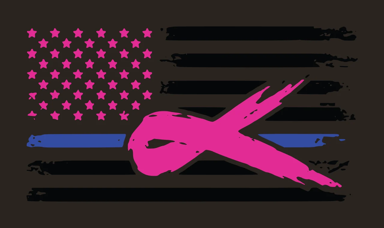 Flag Wavy American With Ribbon Silhouette flowing stars stripes contrast preview thumbnail
