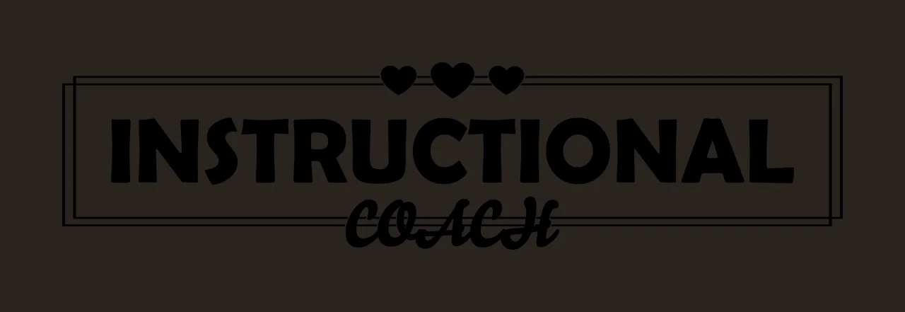 Instructional Coach Text With Heart Icons label enclosed in frame contrast preview thumbnail