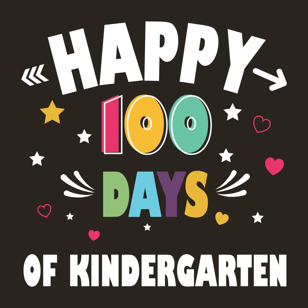 Can Glass Wrap 100 Days Colorful Typography contrast preview thumbnail