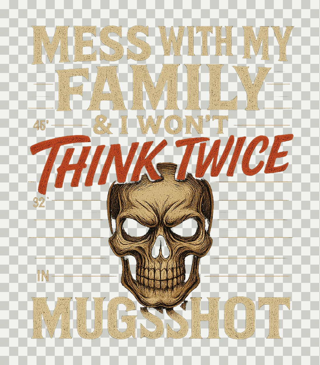 When It Comes To My Children Will Smile In My Mugshot transparency and detail preview thumbnail