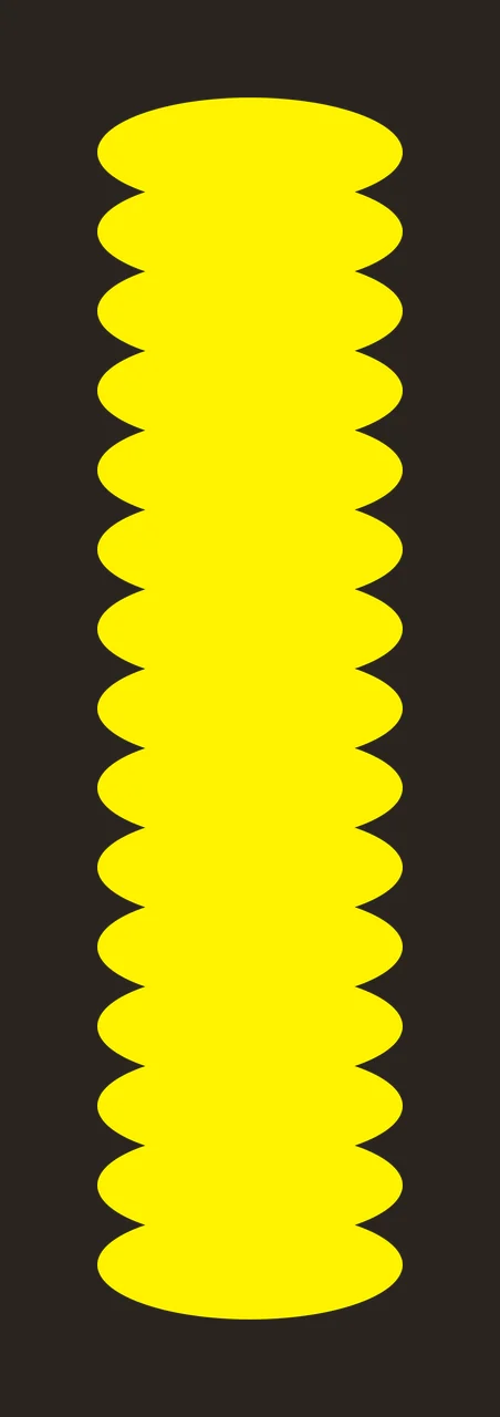 Vertical Column Of Stacked Black Oval Shapes pattern stacking contrast preview thumbnail