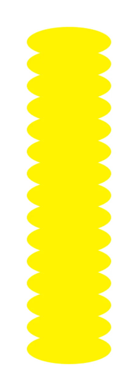Vertical Column Of Stacked Black Oval Shapes pattern stacking