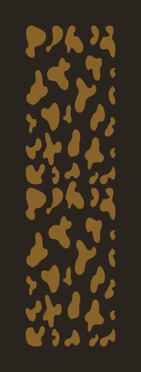 Cow print pattern Illustration with organic spots, irregular blotches and animal texture in brown and white contrast preview thumbnail