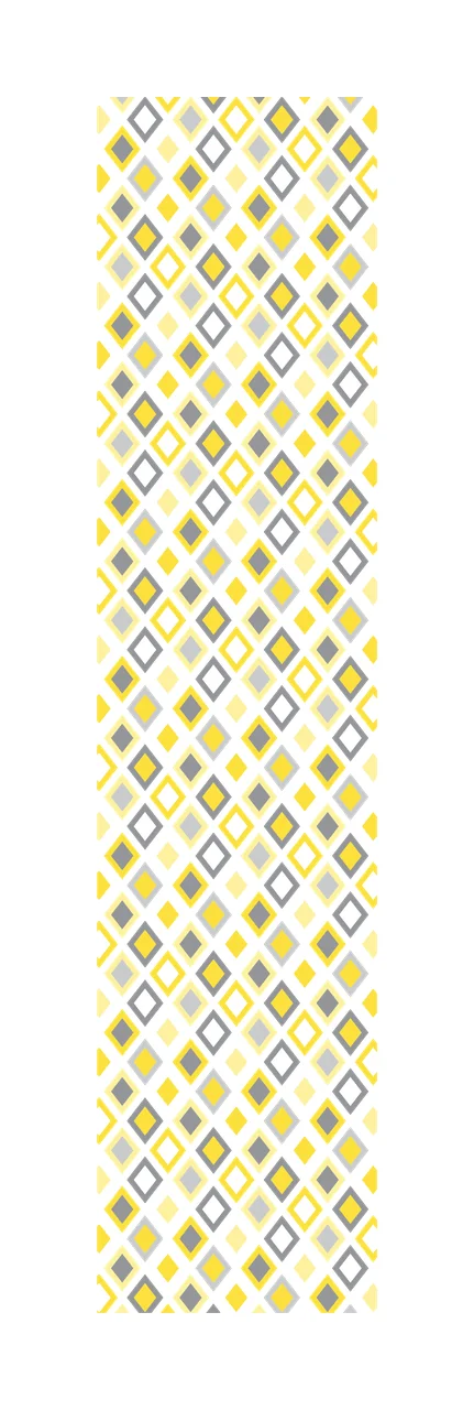 Geometric diamond pattern Illustration with diamonds, rhombus shapes, outlines and geometric grid in yellow, grey and light yellow