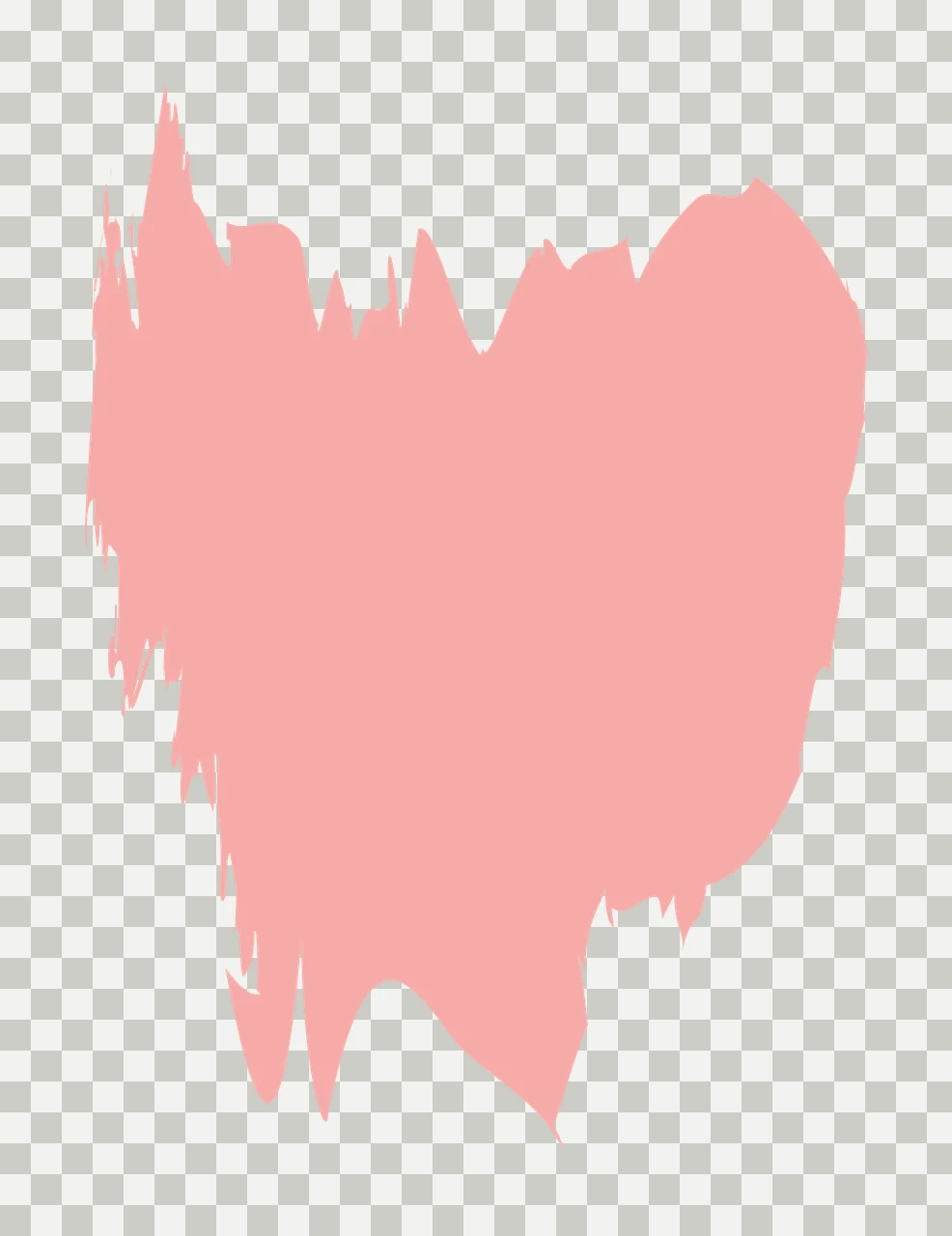 Keychain Rough Black Paint Brush Stroke painted splatter texture transparency and detail preview thumbnail