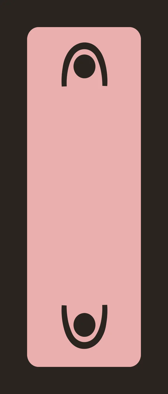Pink mat with abstract figure icons Illustration with pink rectangular mat, rounded corners, white figure icons and circles contrast preview thumbnail