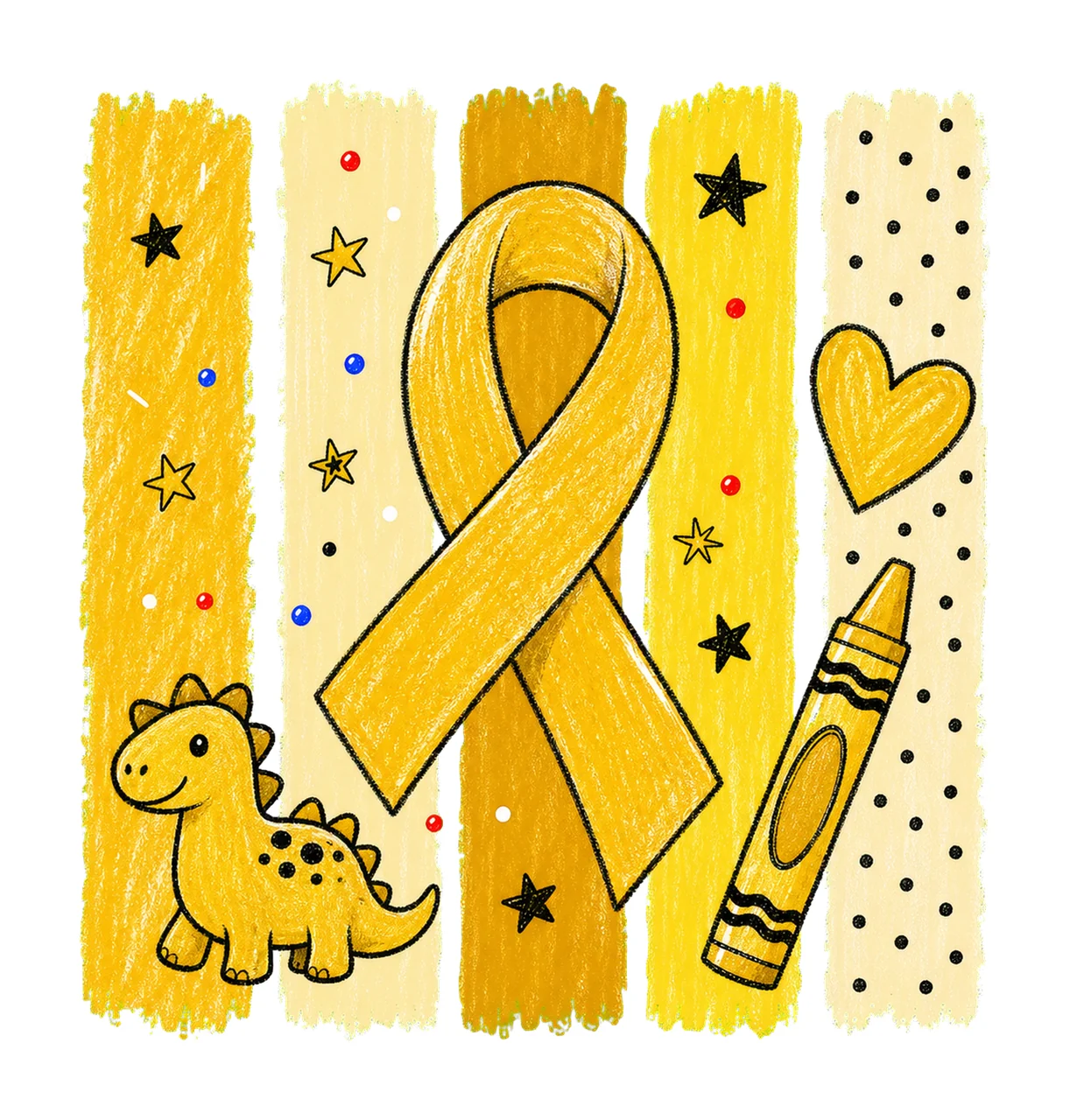 Childhood Cancer Awareness sublimation instant Variation C