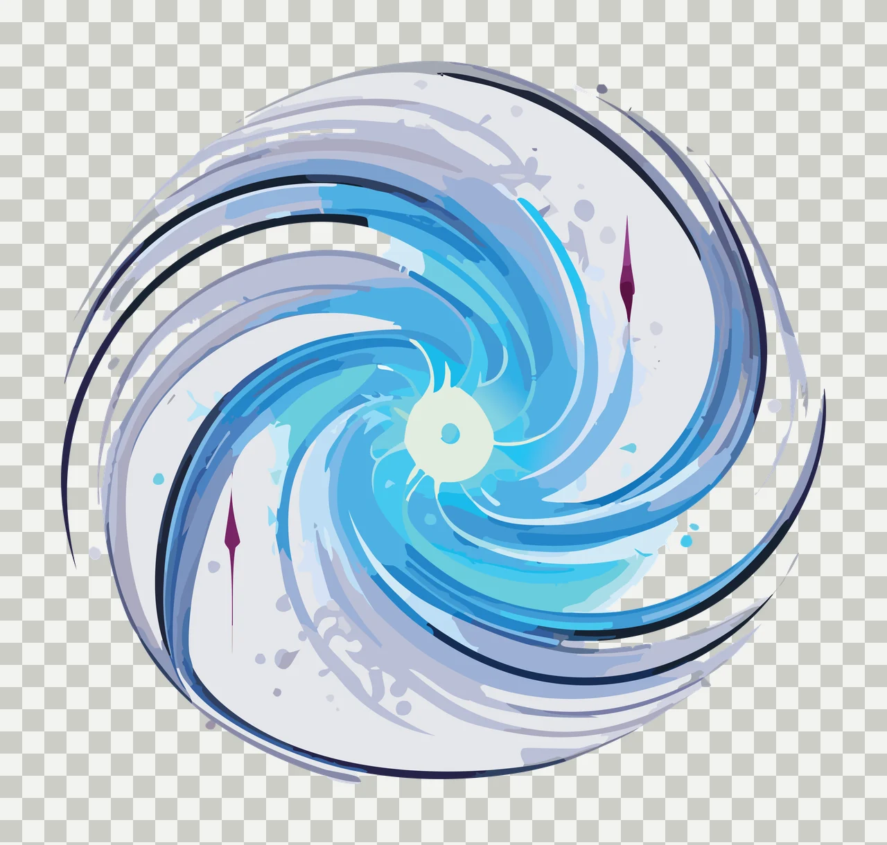 Black Circular Spiral Line Art Graphic swirling lines abstract transparency and detail preview thumbnail