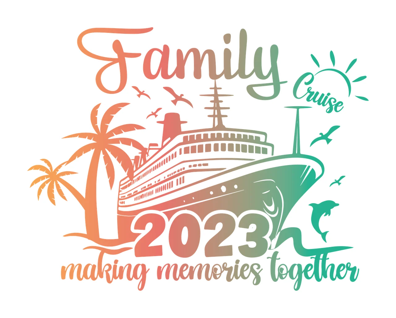 Family Illustration matching together relatives reunion Variation