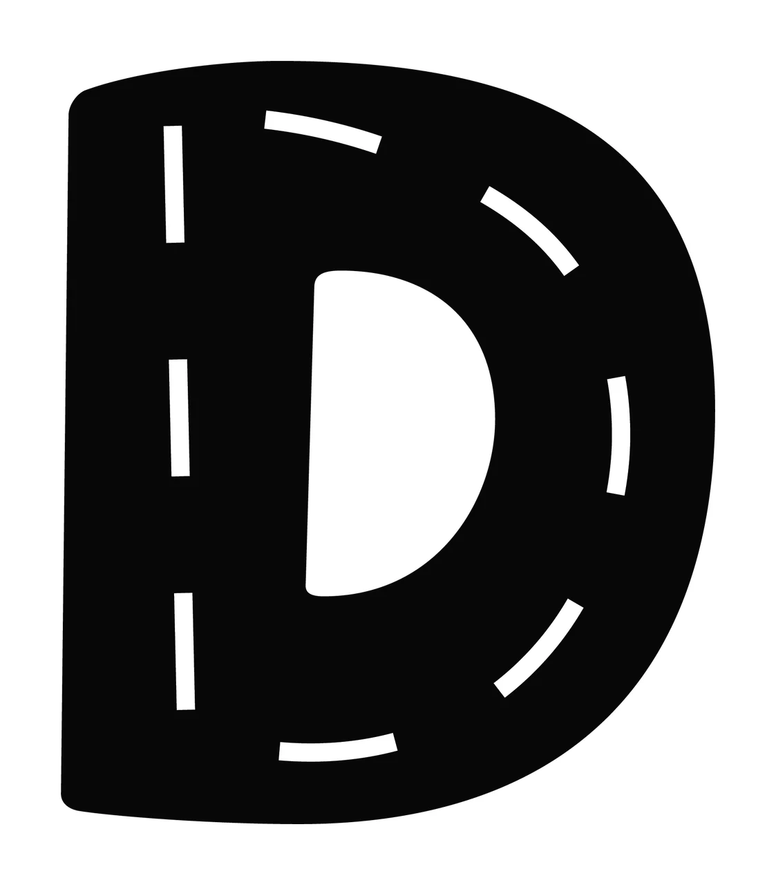 Can Glass Wrap D Letter Shaping With Road