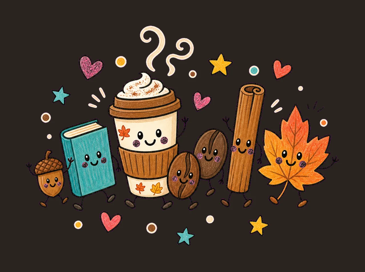 coffee lover fall 01 walking lineup sublimation instant contrast preview thumbnail