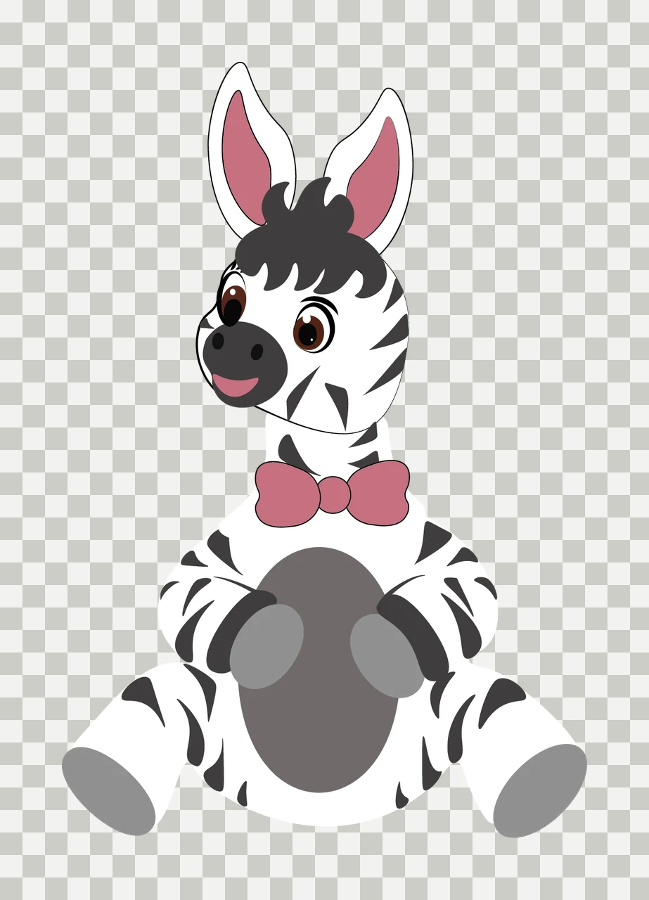 Animal Black Silhouette Of Upright Figure standing ears white transparency and detail preview thumbnail