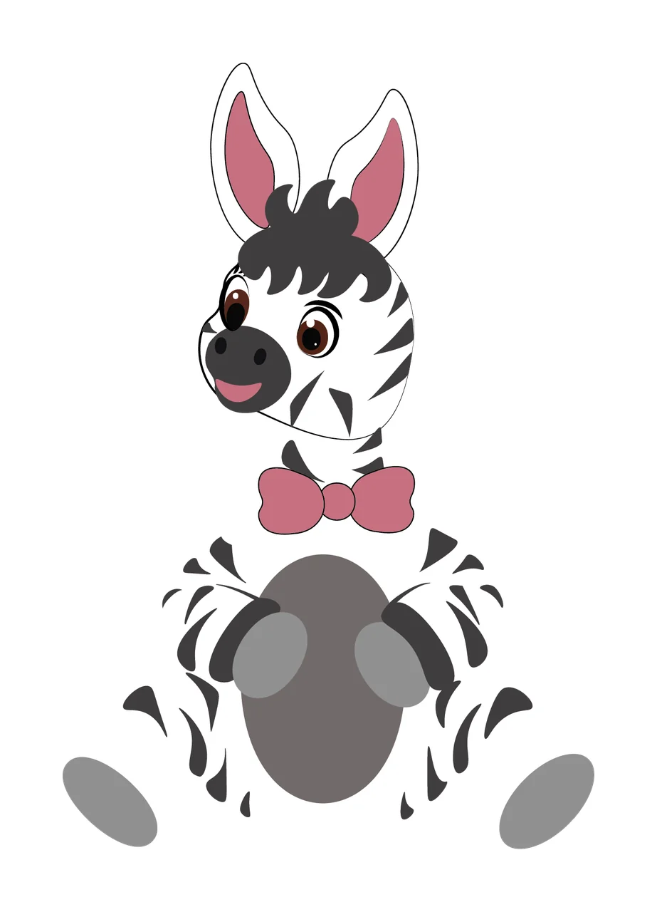 Animal Black Silhouette Of Upright Figure standing ears white