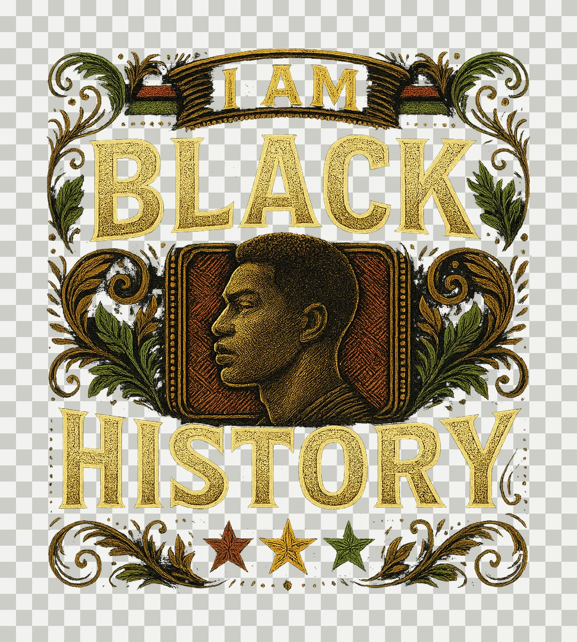 Black History Month Artwork African American Heritage Design transparency and detail preview thumbnail