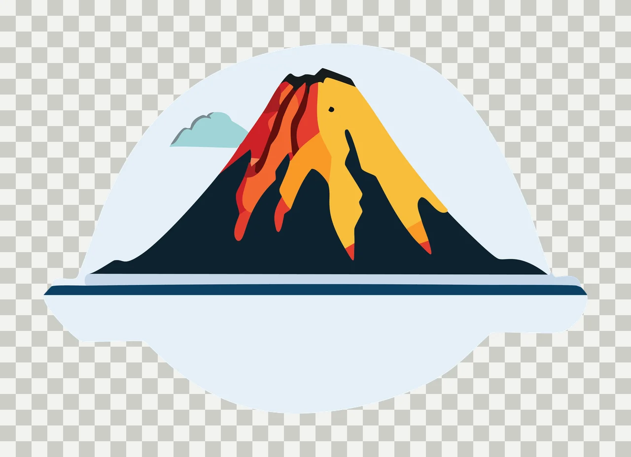 Mountain Peak In Circular Frame circle line art black white transparency and detail preview thumbnail