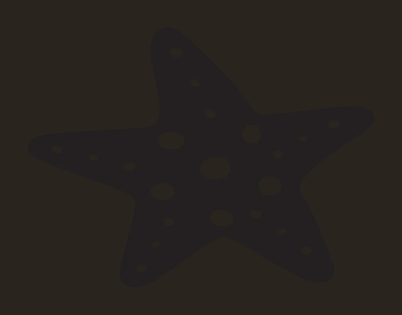 Sea Animal Black Silhouette Of A Five Pointed star spots plain contrast preview thumbnail
