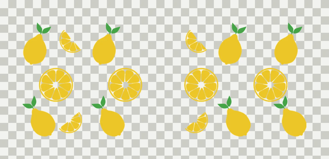 Can Glass Wrap Black Citrus Fruit Slice Pattern slices repeating transparency and detail preview thumbnail