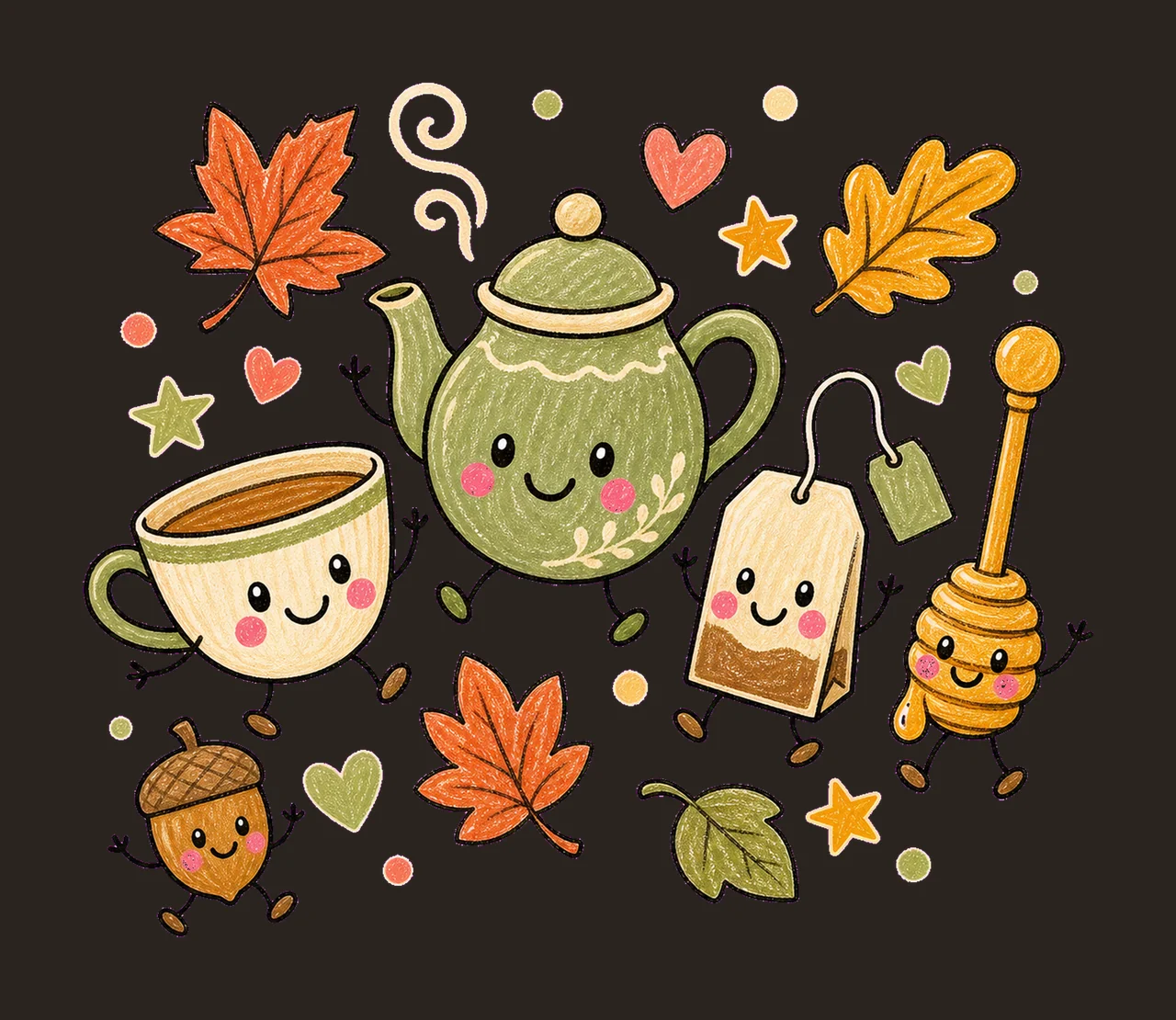 tea lover fall 04 cozy crayon sublimation instant shirt contrast preview thumbnail