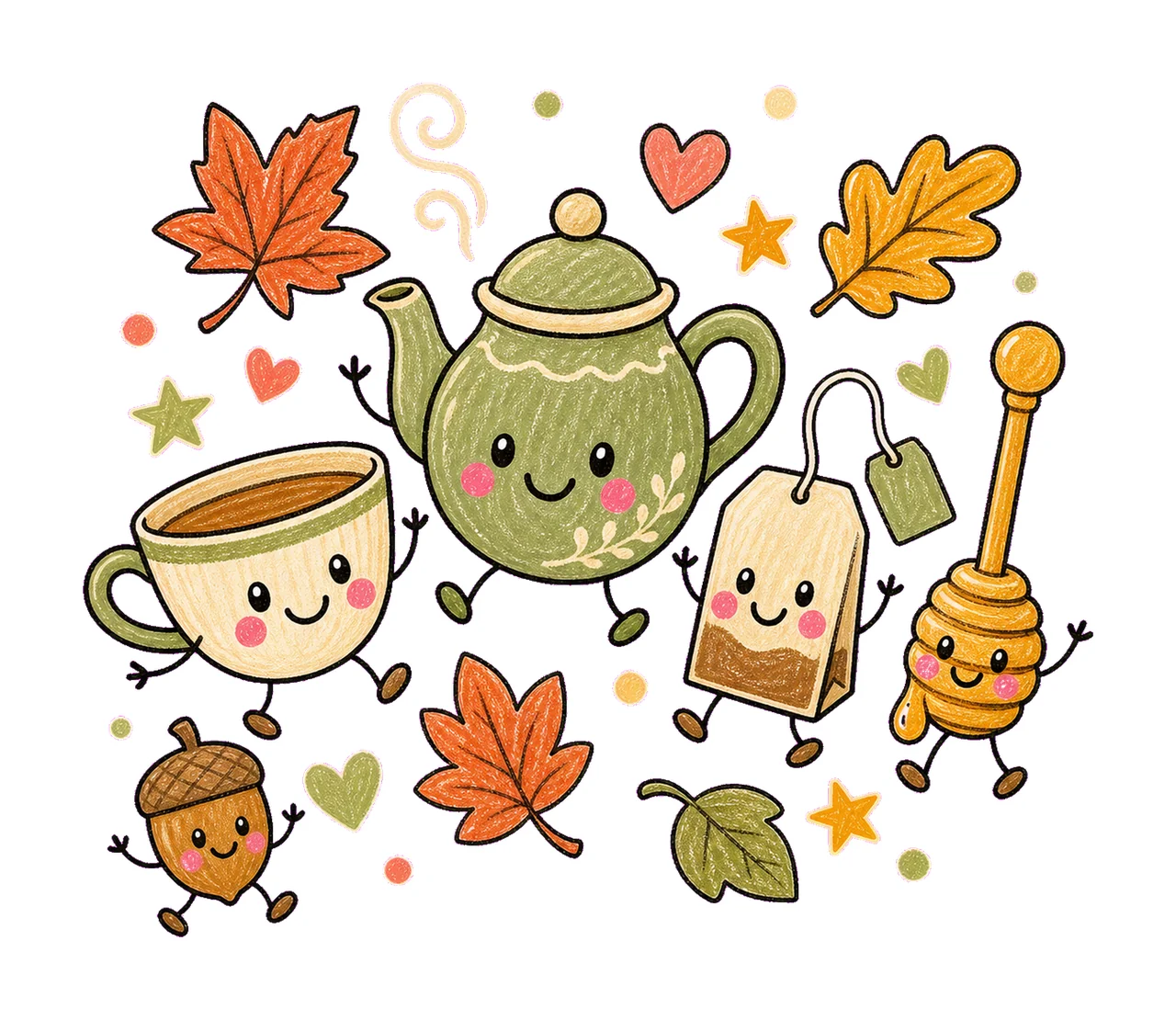 tea lover fall 04 cozy crayon sublimation instant shirt