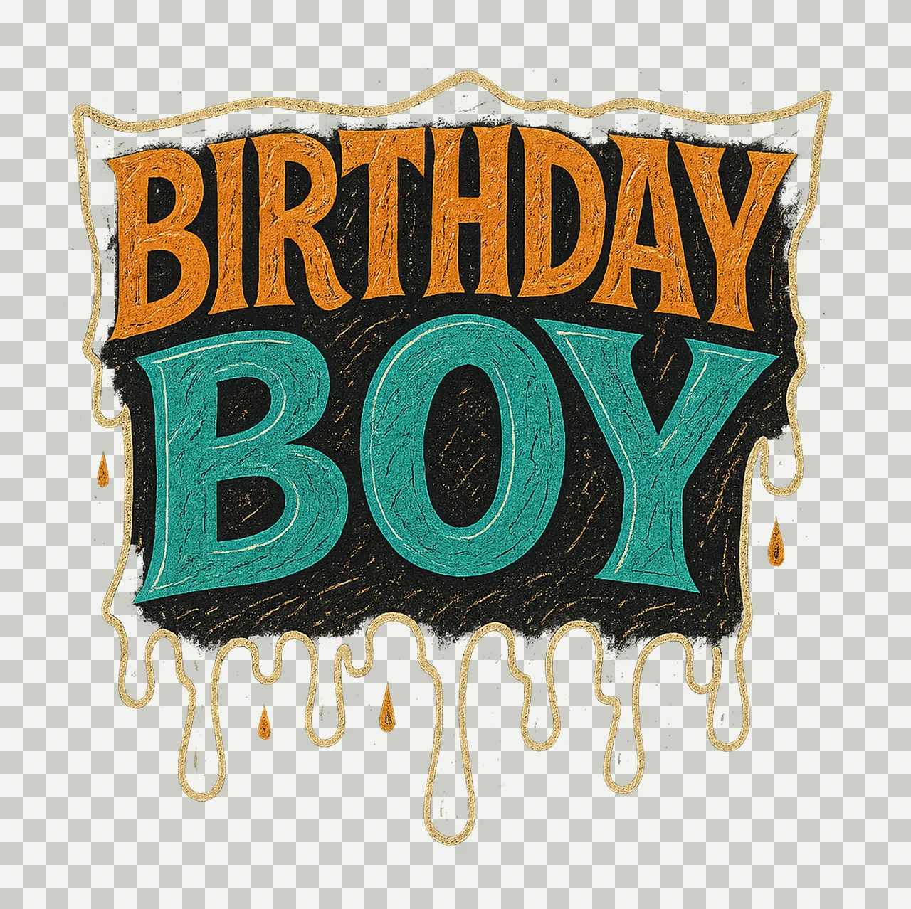 Birthday Boy Celebration Happy Birthday Party Design Child transparency and detail preview thumbnail