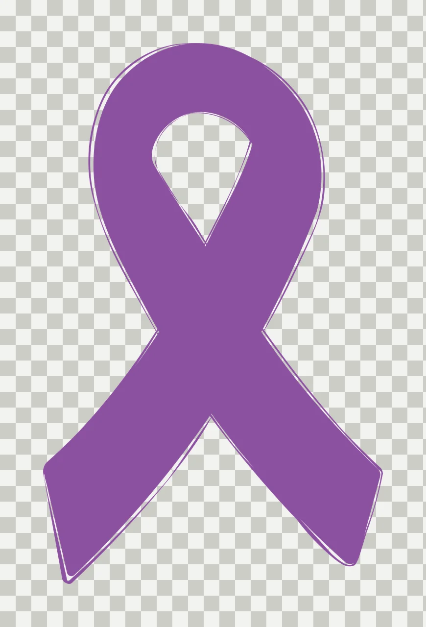 Awareness Ribbon Symbol Silhouette Symbolizing Graphic black transparency and detail preview thumbnail