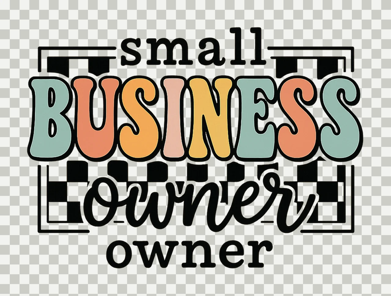 Small Business Owner Shop Local Sublimation Design Craft transparency and detail preview thumbnail