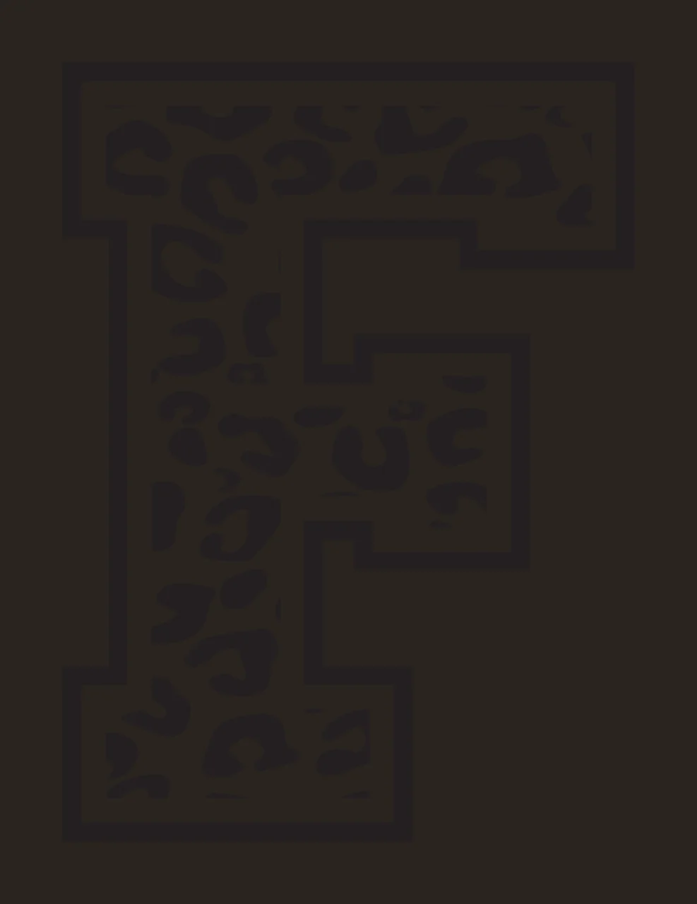 Can Glass Wrap F Letter With Leopard Print contrast preview thumbnail