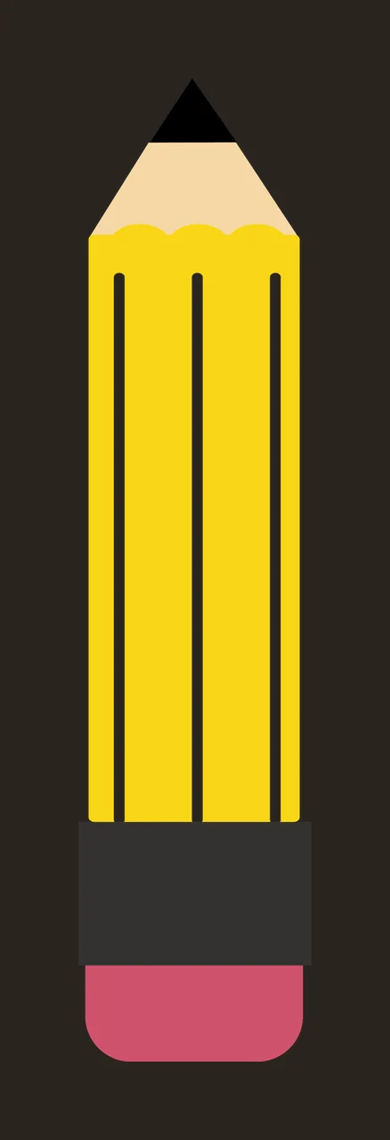 Cylindrical Pencil Silhouette With Distinct Vertical Stripes lead contrast preview thumbnail