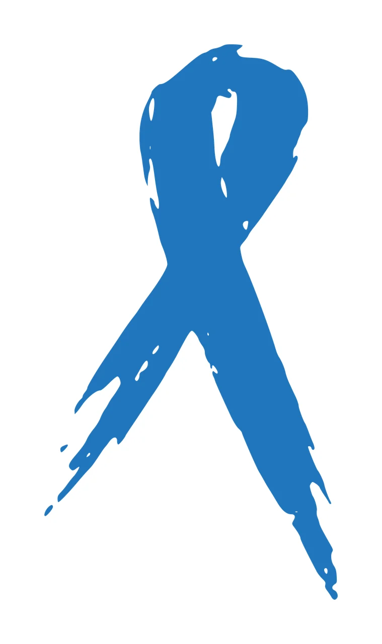 Blue awareness ribbon Illustration