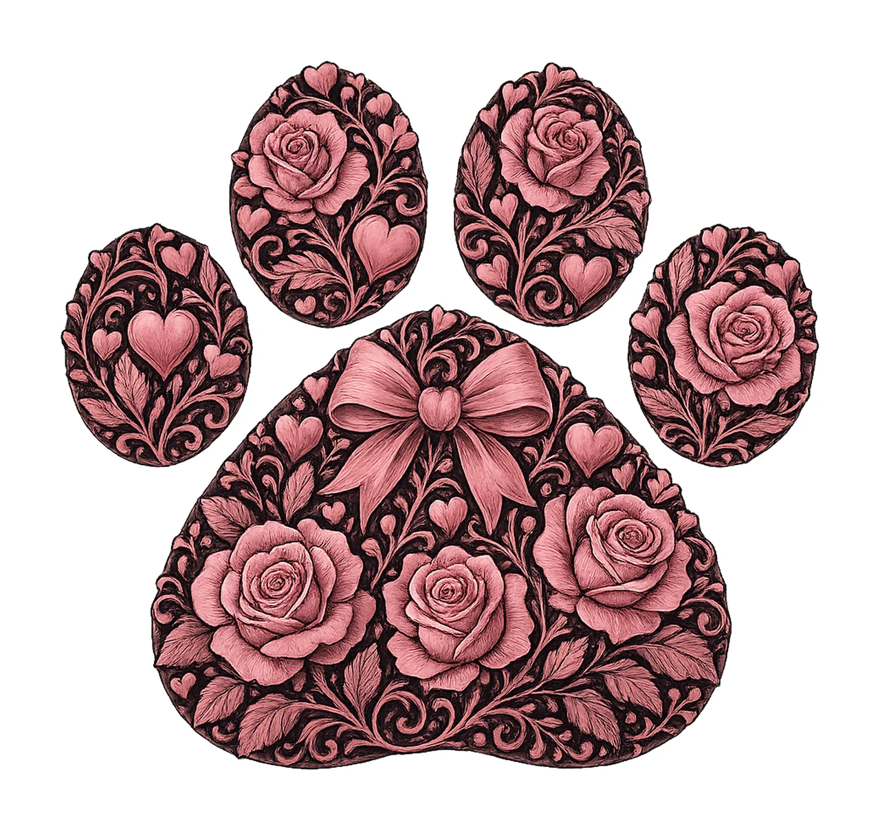 Dog Valentine Coquette Heart Dog Mom Sublimation Valentines