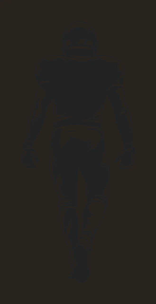 Football Player Single Standing Graphic helmet uniform black contrast preview thumbnail