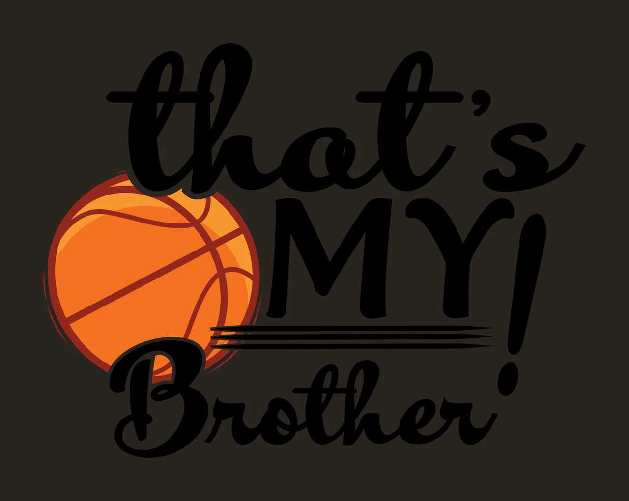 Is Ball Basketball Text arrangement graphic silhouette black contrast preview thumbnail