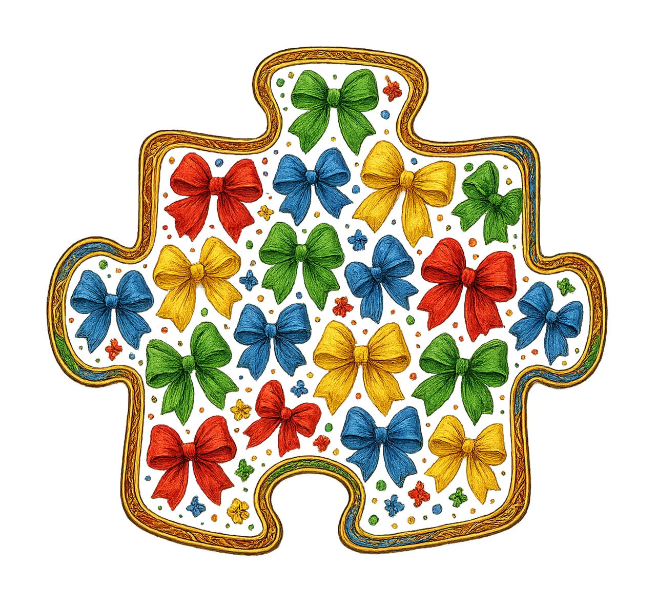 Autism Puzzle Hearts Autism Awareness Sublimation Design