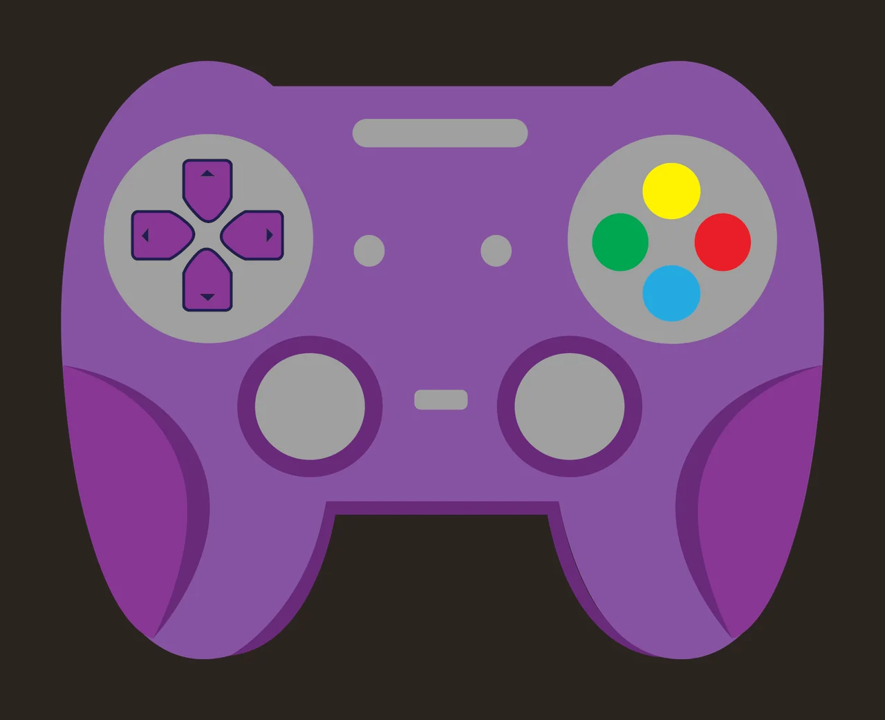 Controller Solid Black Gaming Silhouette handle electronics contrast preview thumbnail