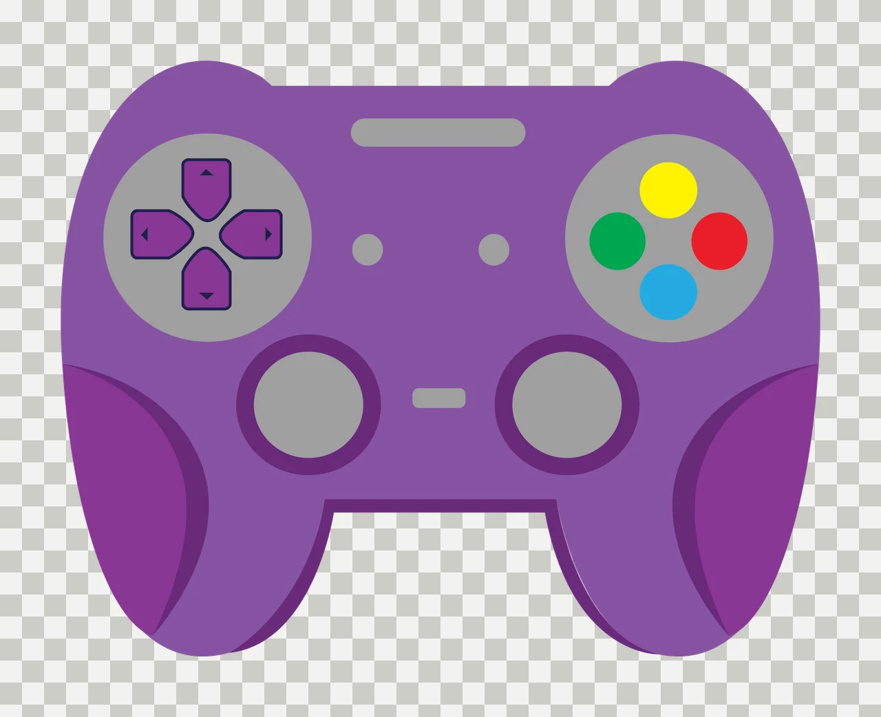 Controller Solid Black Gaming Silhouette handle electronics transparency and detail preview thumbnail