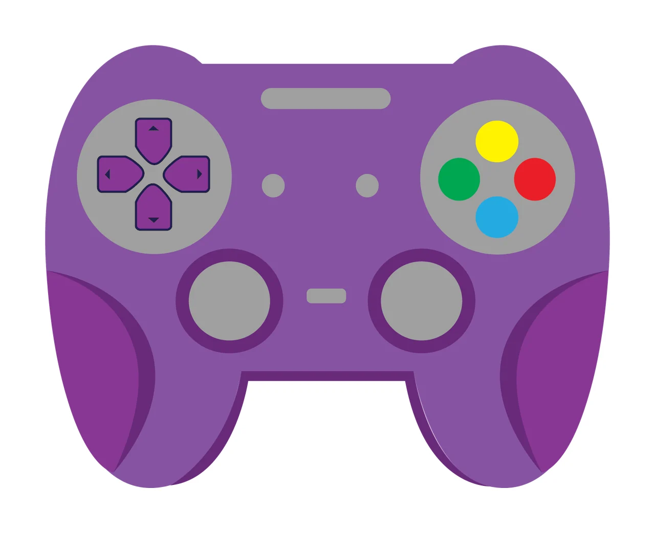 Controller Solid Black Gaming Silhouette handle electronics