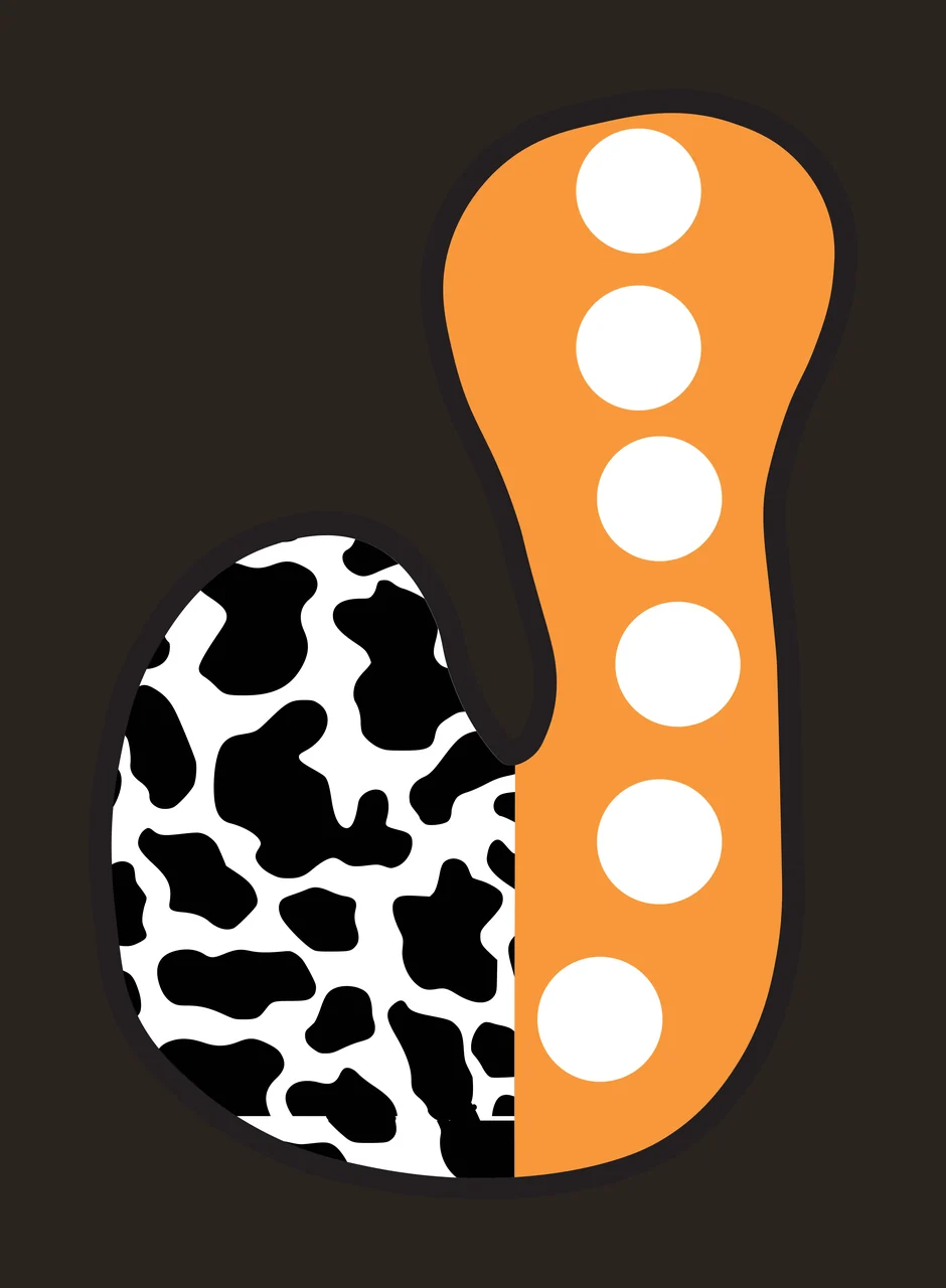 Half Cow Bright Font Dalmatian Race Doodle Leopard Character 02 racing contrast preview thumbnail