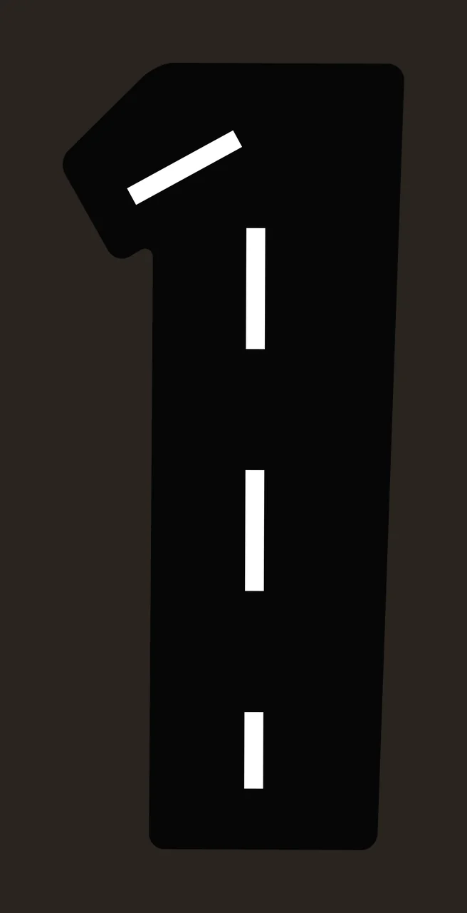 Race Track Font Character 19 racing checkered flag speedway contrast preview thumbnail