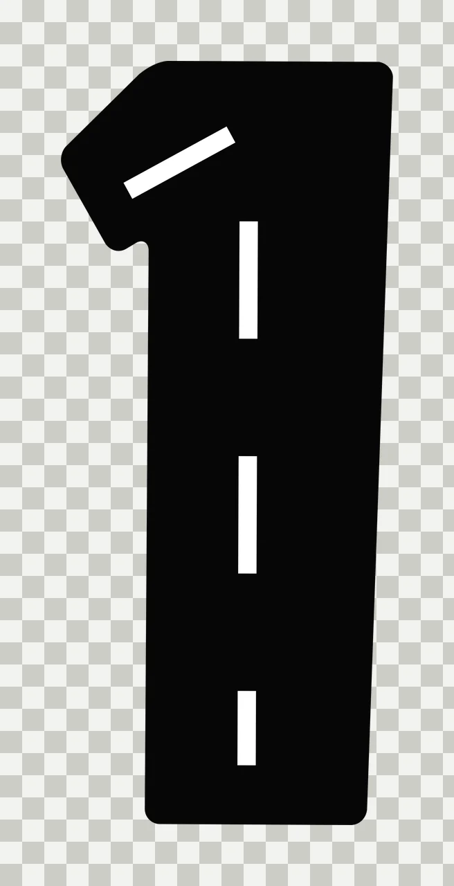 Race Track Font Character 19 racing checkered flag speedway transparency and detail preview thumbnail