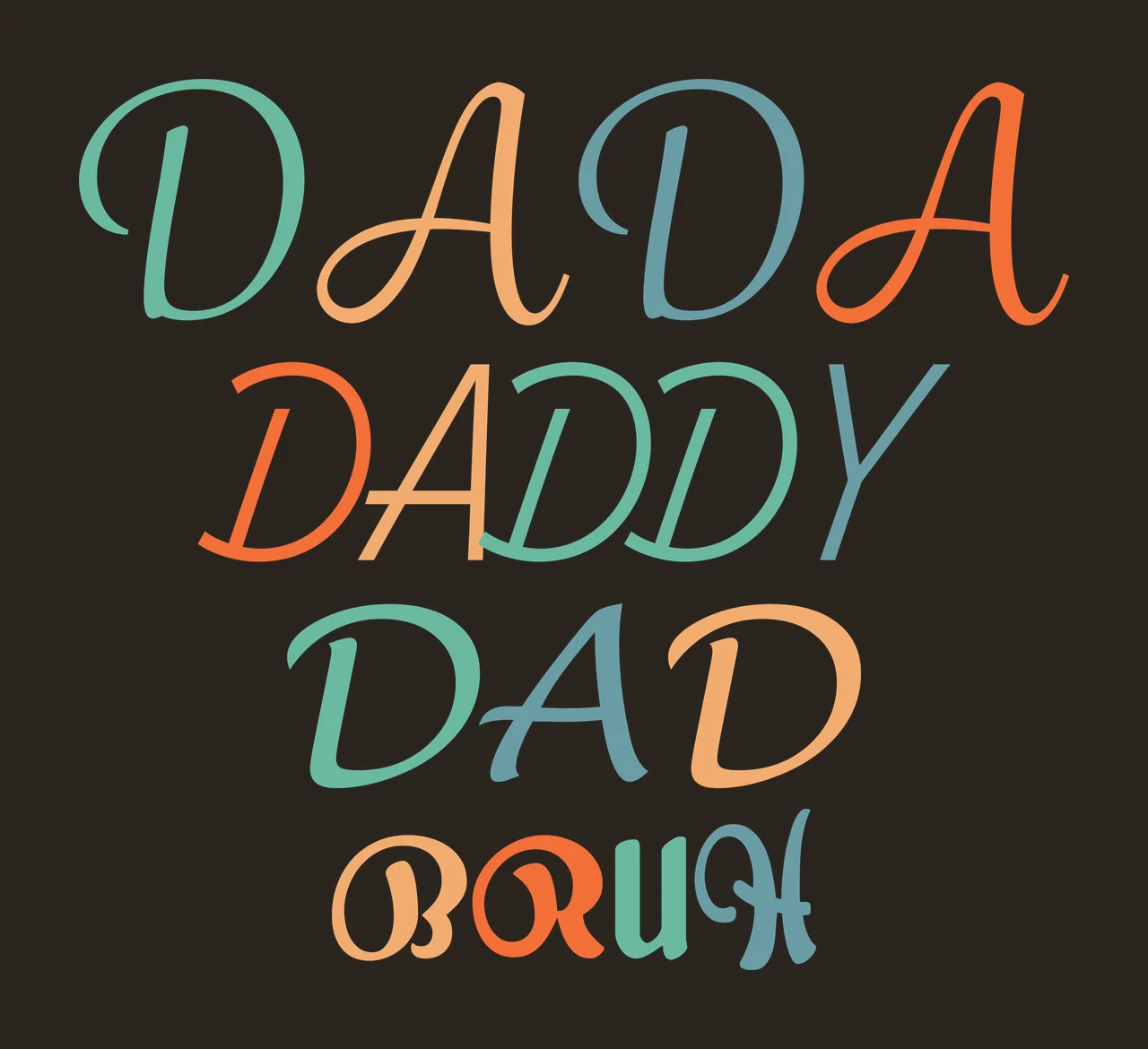 Dad Illustration father papa fatherhood fathers day gift Variation contrast preview thumbnail