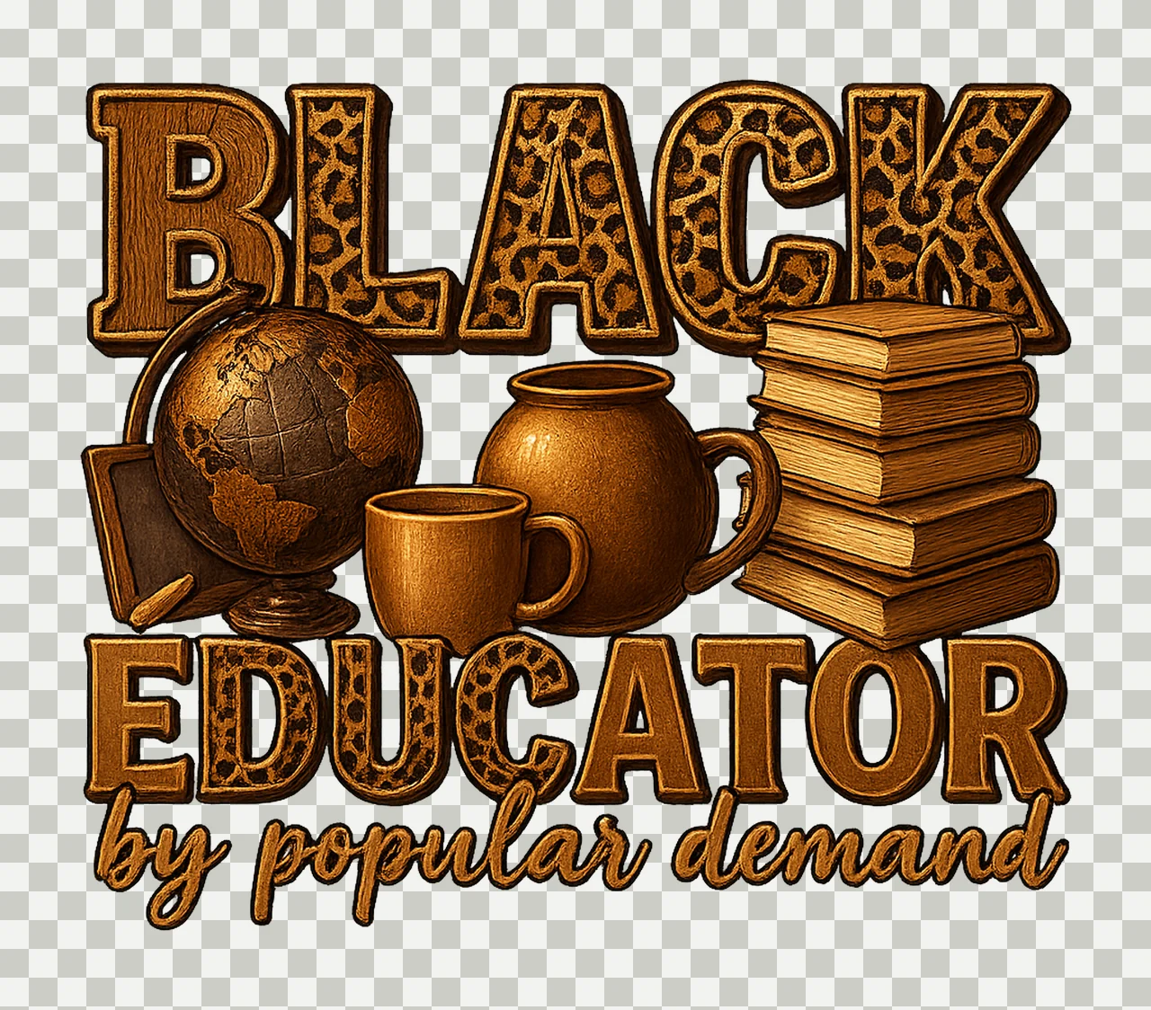 Black Educator Shirt Am Black History Design African transparency and detail preview thumbnail