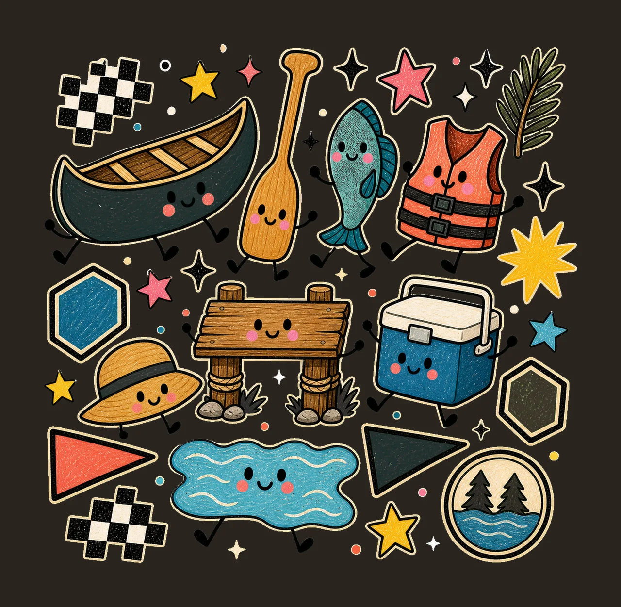 lake life summer 03 retro varsity sublimation instant shirt contrast preview thumbnail
