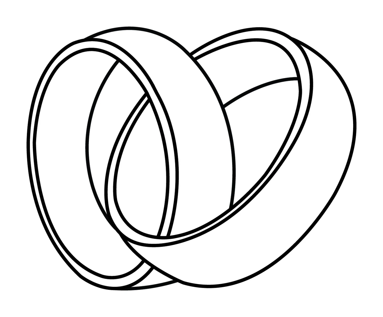 Rings With Heart Shape And In Black