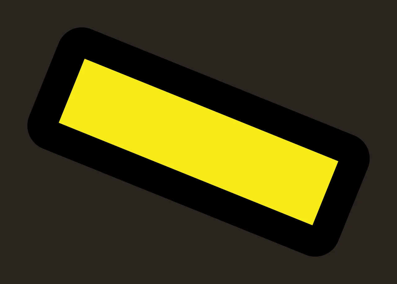 Tilted Black Rounded Rectangular Badge rectangle geometry Plain contrast preview thumbnail