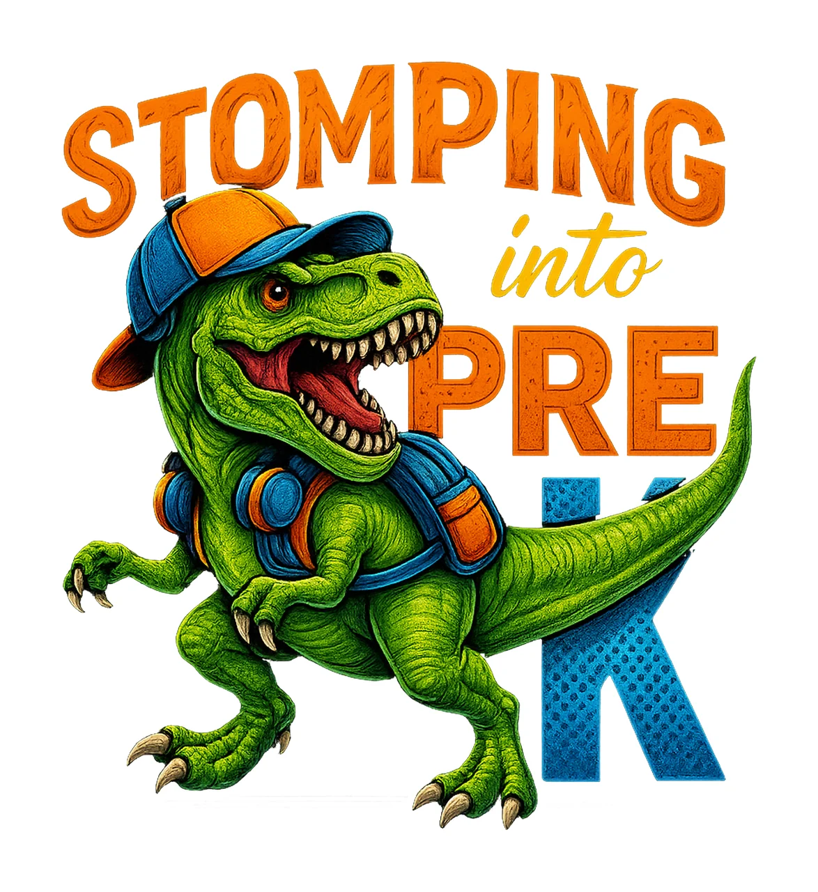 Dinosaur Pre Rex Back to School Outfit Kids Dino Shirt
