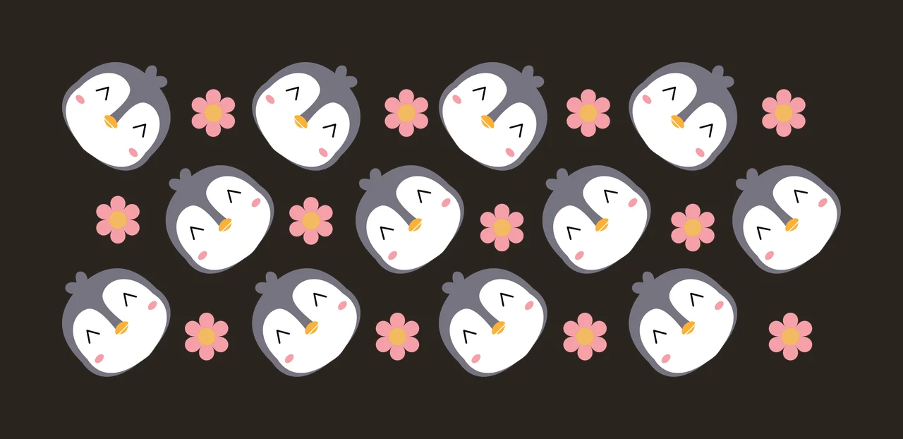 Can Glass Wrap Floral Pattern With Circular Shapes flowers contrast preview thumbnail