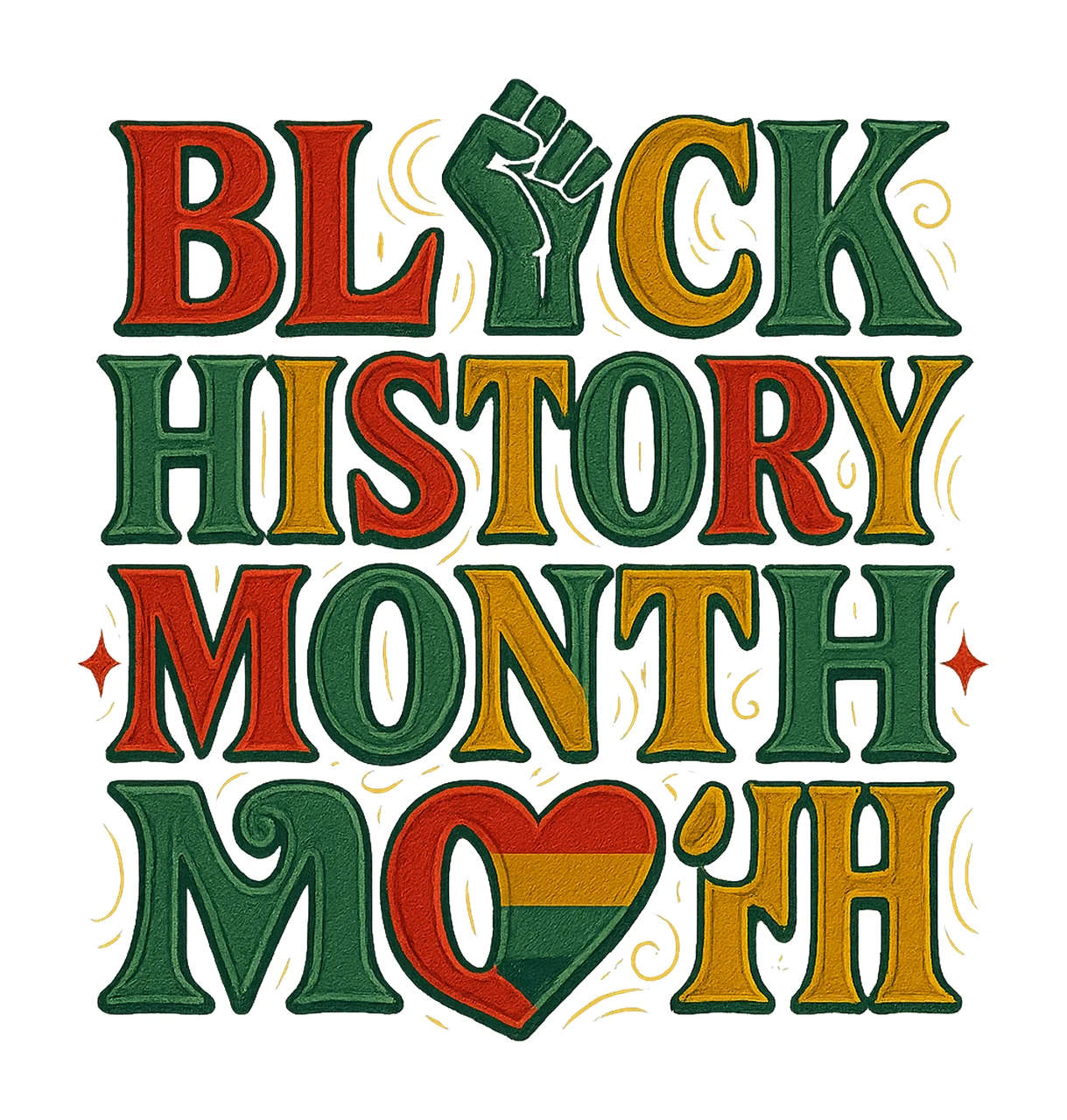 In My Black History Month Era African Leader Design Black