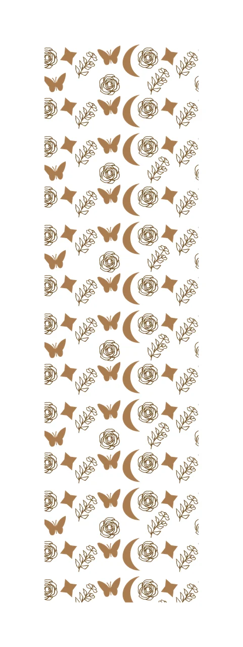 Black Butterfly Moon Flower Pattern butterflies and flowers