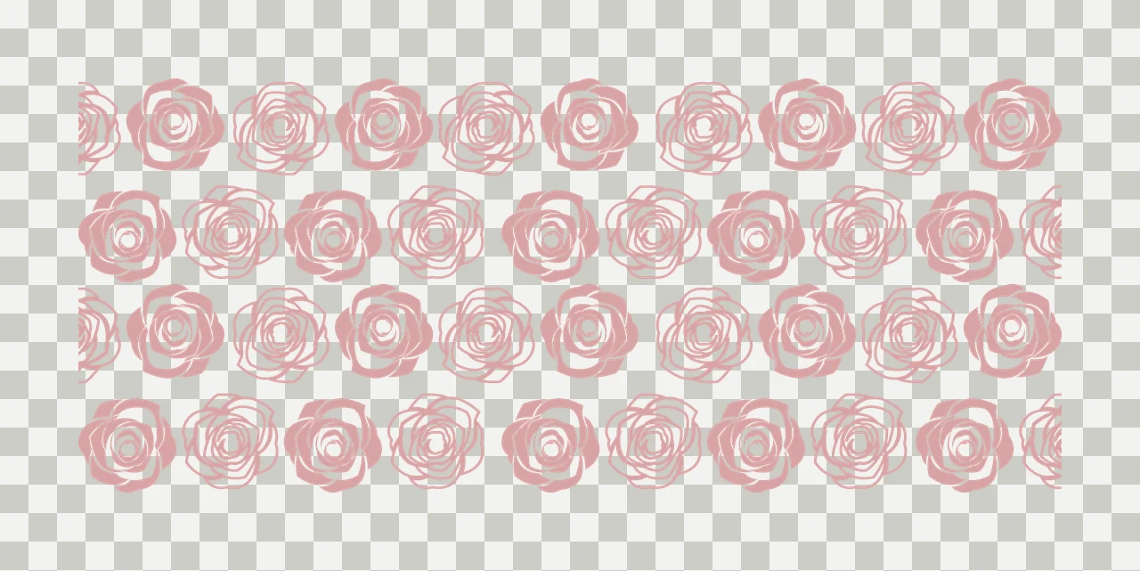 Can Glass Wrap Rose Flower Head Pattern Roses Repeating flowers transparency and detail preview thumbnail